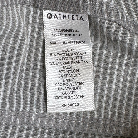 Athleta Modern Metro Striped Gray/White Women's Skort Size M - Picture 11 of 13
